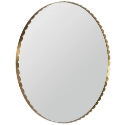 Alanis Scalloped Round Mirror
