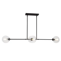 Algonac Spheres Island Chandelier - Clear