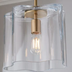 Amoeba Clear Pendant