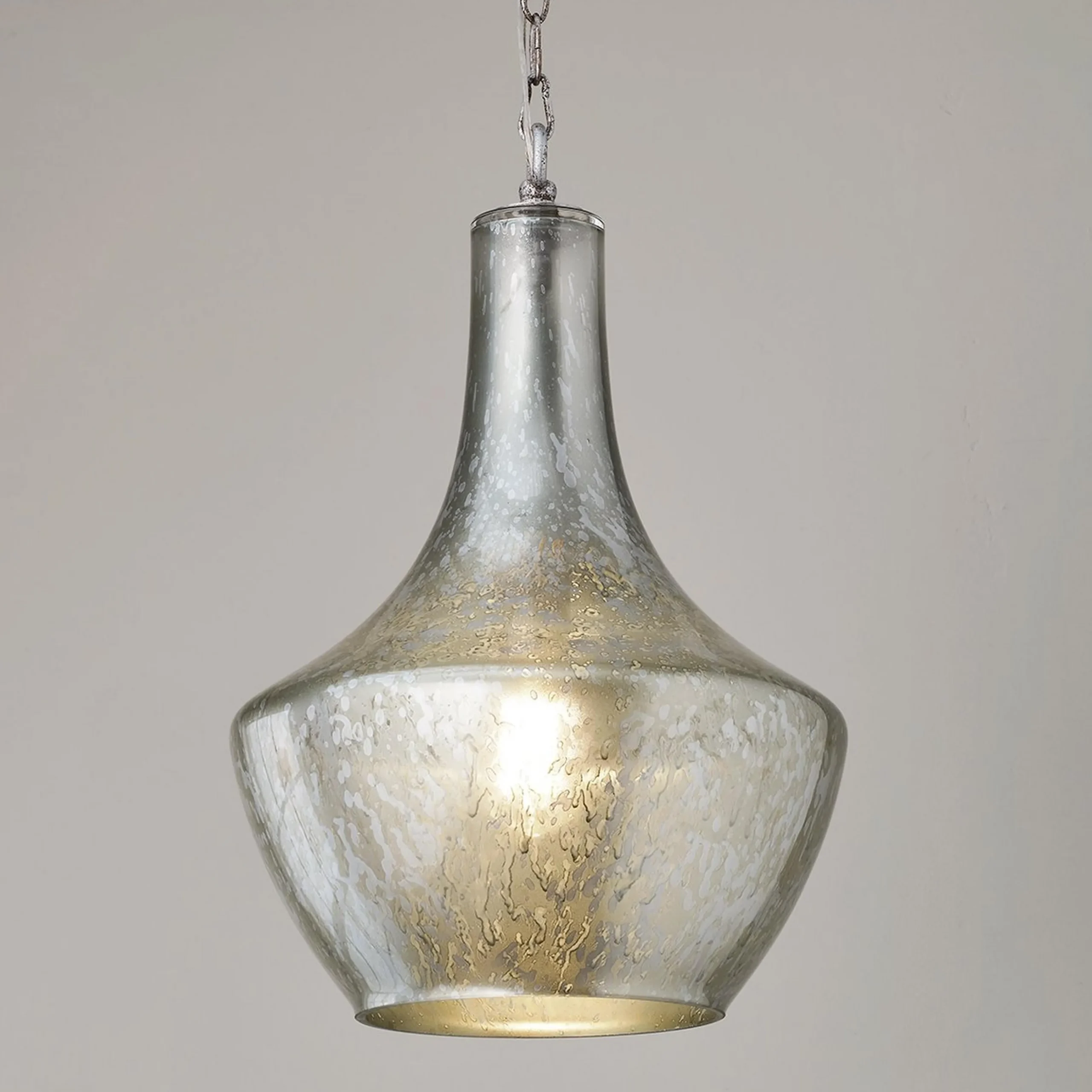 Antique Glass Urn Bell Pendant