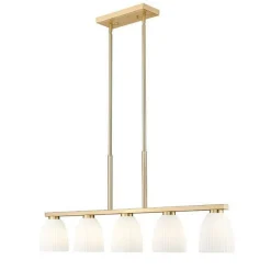 Arete Island Chandelier - 5 Light