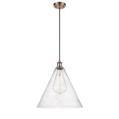 Arthur Cone Pendant - Large - Seedy Glass