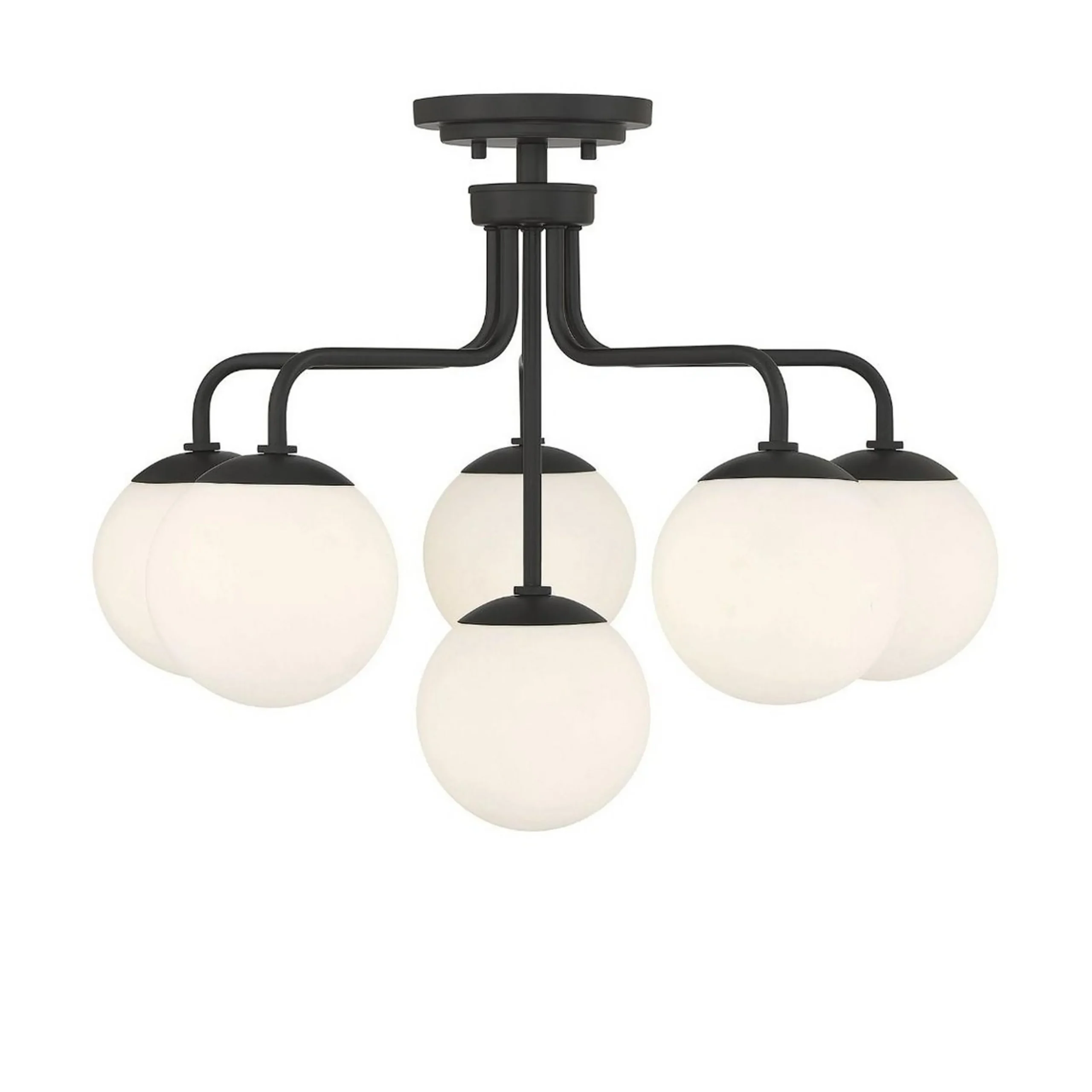 Asymmetrical Lola Semi-Flush Ceiling Light