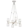 Aurind Cross Chandelier - 8 Light - Crystal