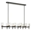 Aurind Linear Island Chandelier - Crystal
