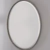 Beaded Beveled Mirror - Oval