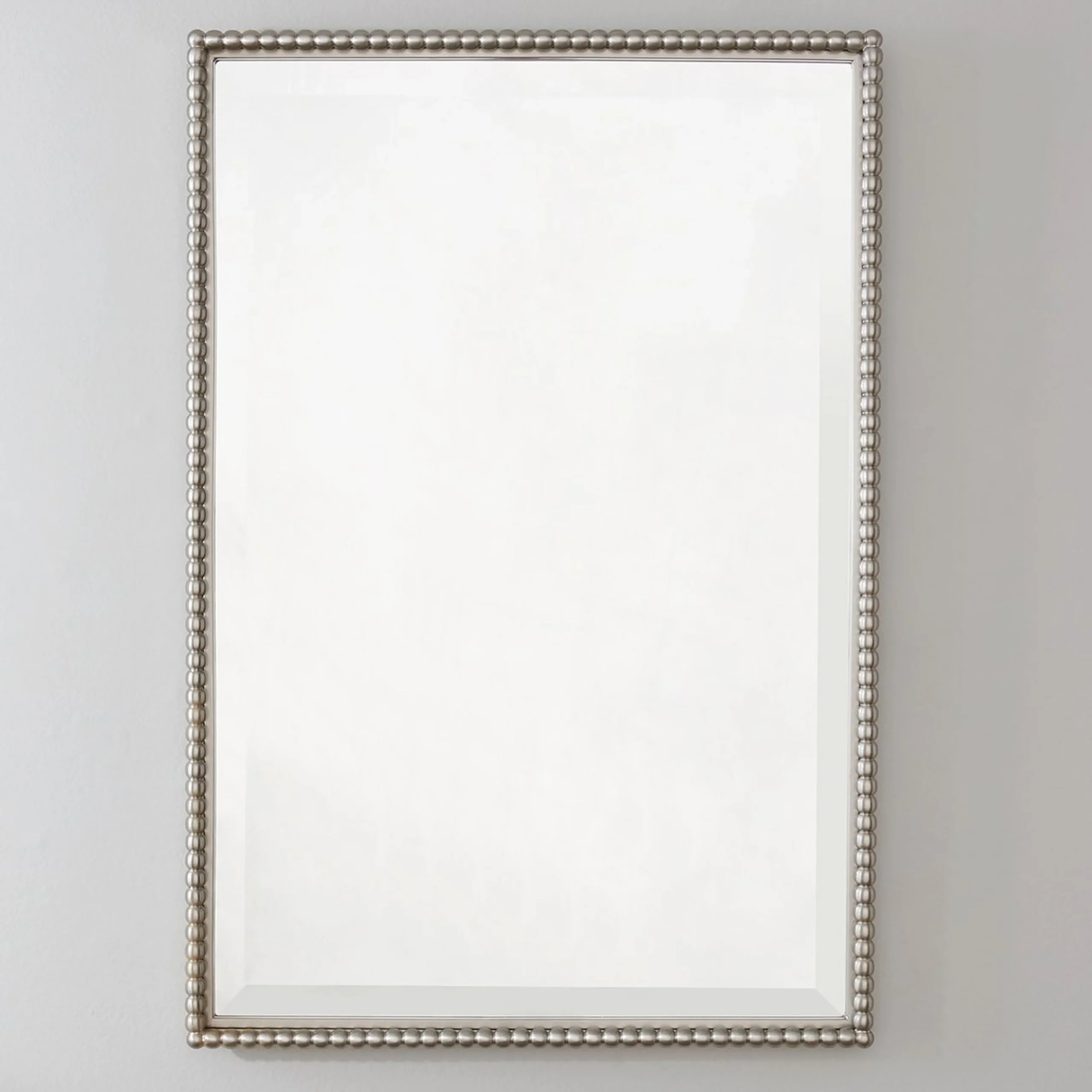 Beaded Beveled Mirror - Rectangular