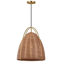 Bentlee Wicker Pendant - Large