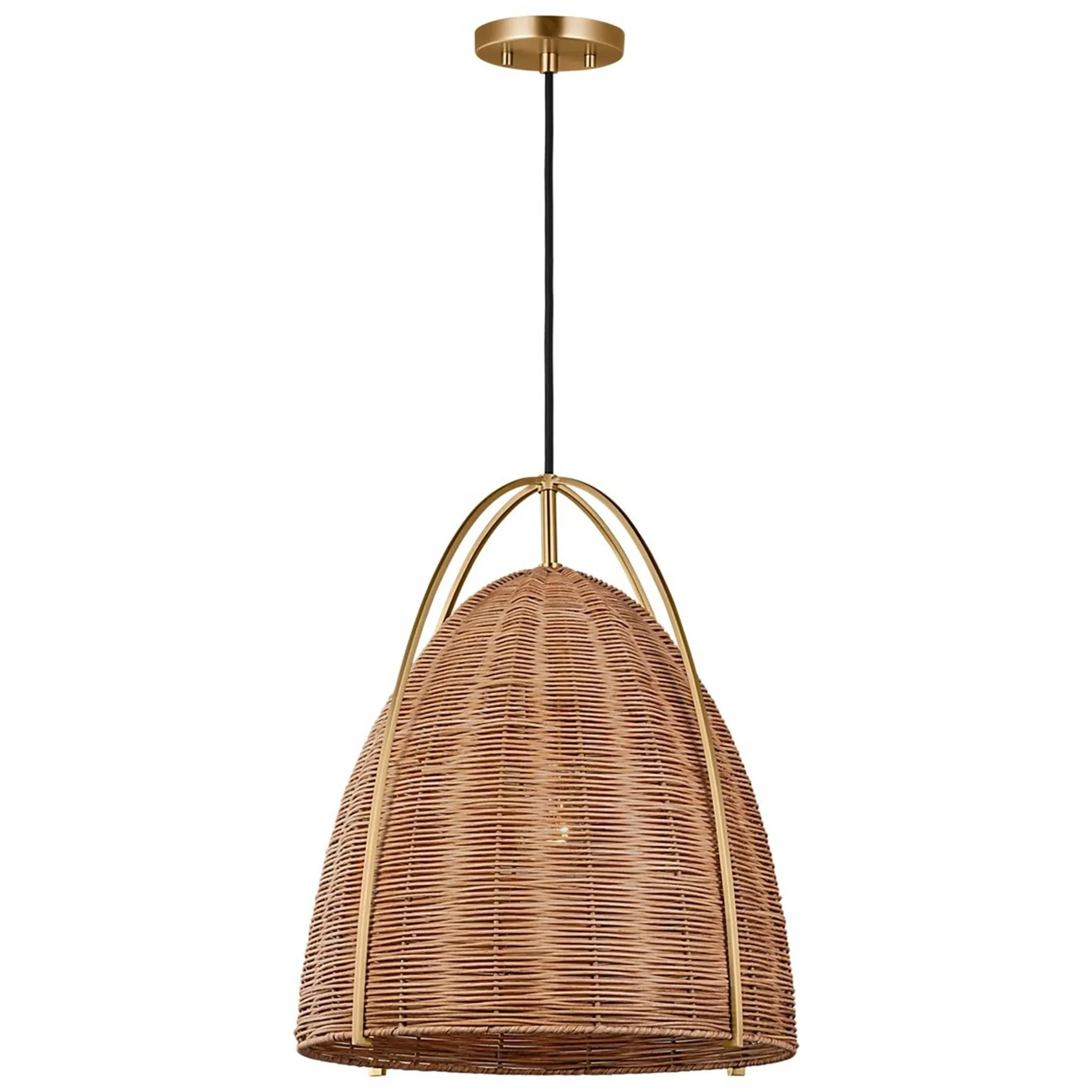 Bentlee Wicker Pendant - Large