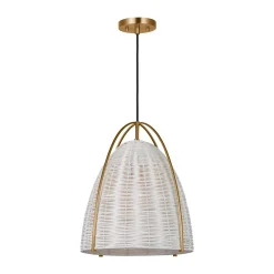 Bentlee Wicker Pendant - Large