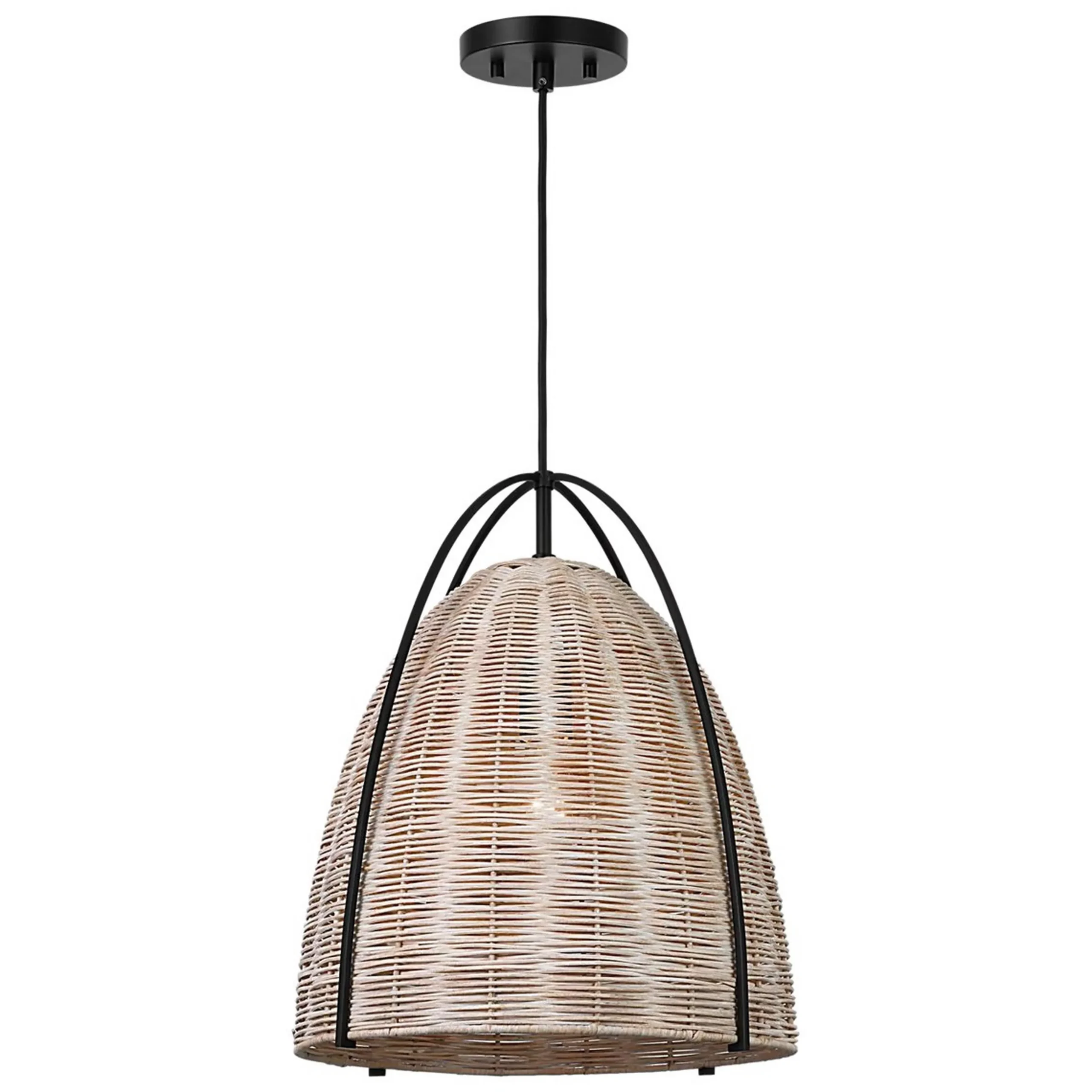 Bentlee Wicker Pendant - Large