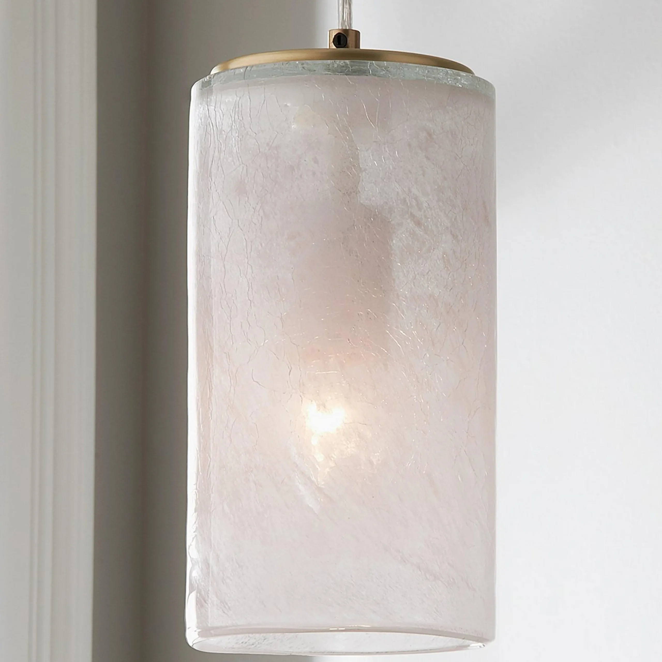 Blush Cylinder Pendant - Small