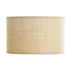 14" Burlap Drum Shade