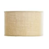 10" Burlap Drum Shade