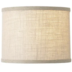 12" Burlap Perfect Drum Shade