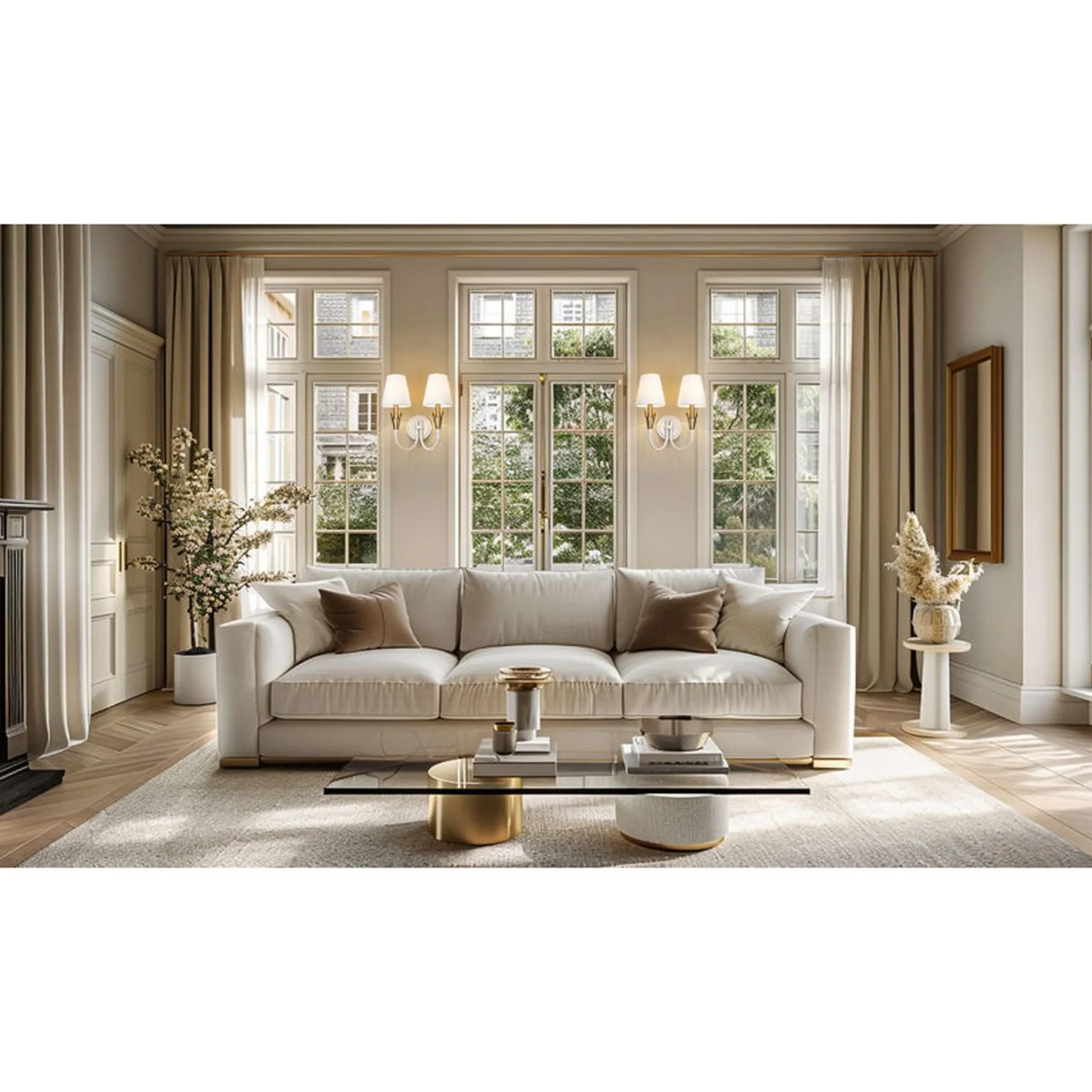 Callithyia Curved Double Sconce