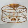 Camunez Drum Semi-Flush Ceiling Light