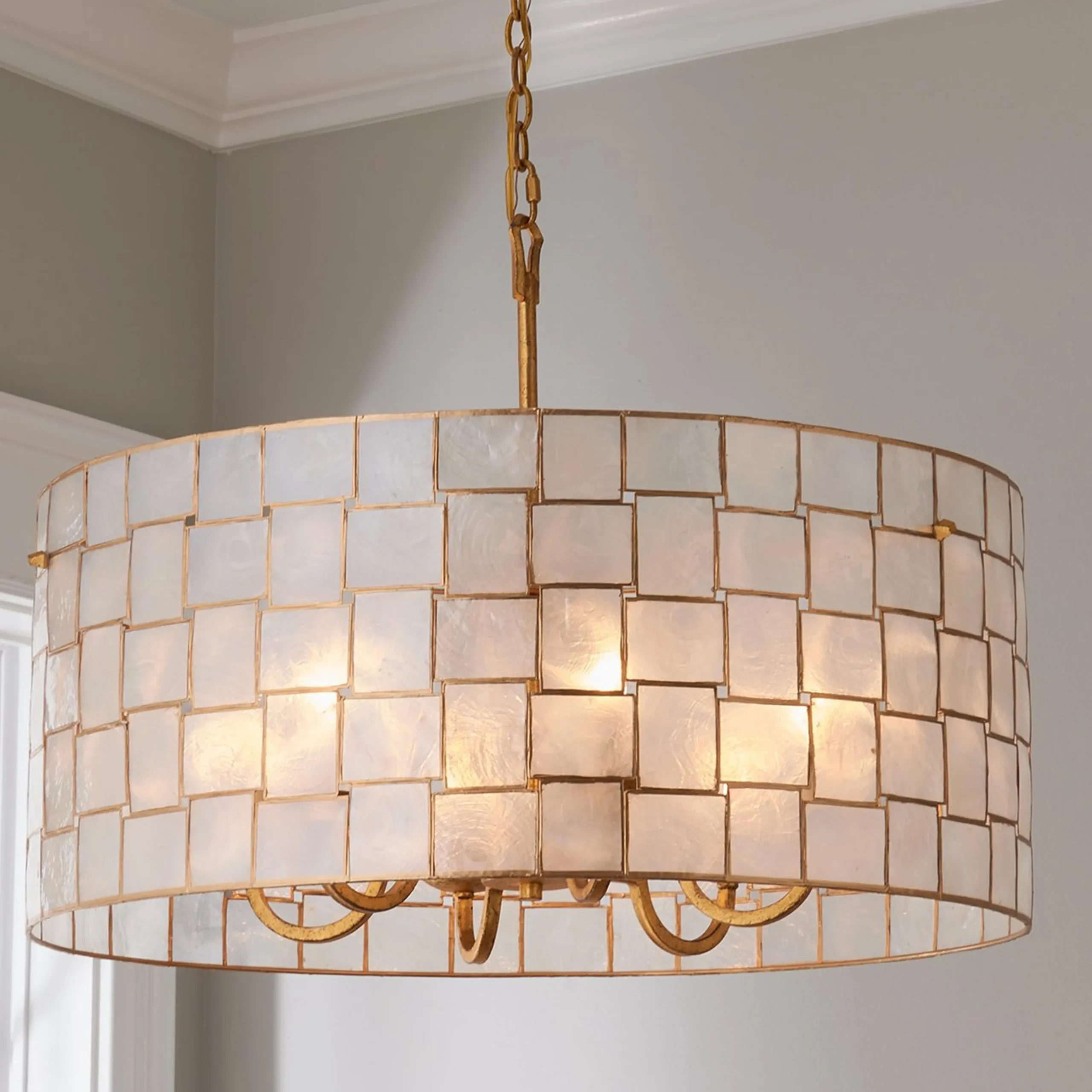 Captiva Shaken Shell Chandelier