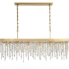 Cascading Crystals Island Chandelier - Rectangular
