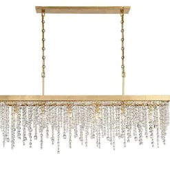 Cascading Crystals Island Chandelier - Rectangular