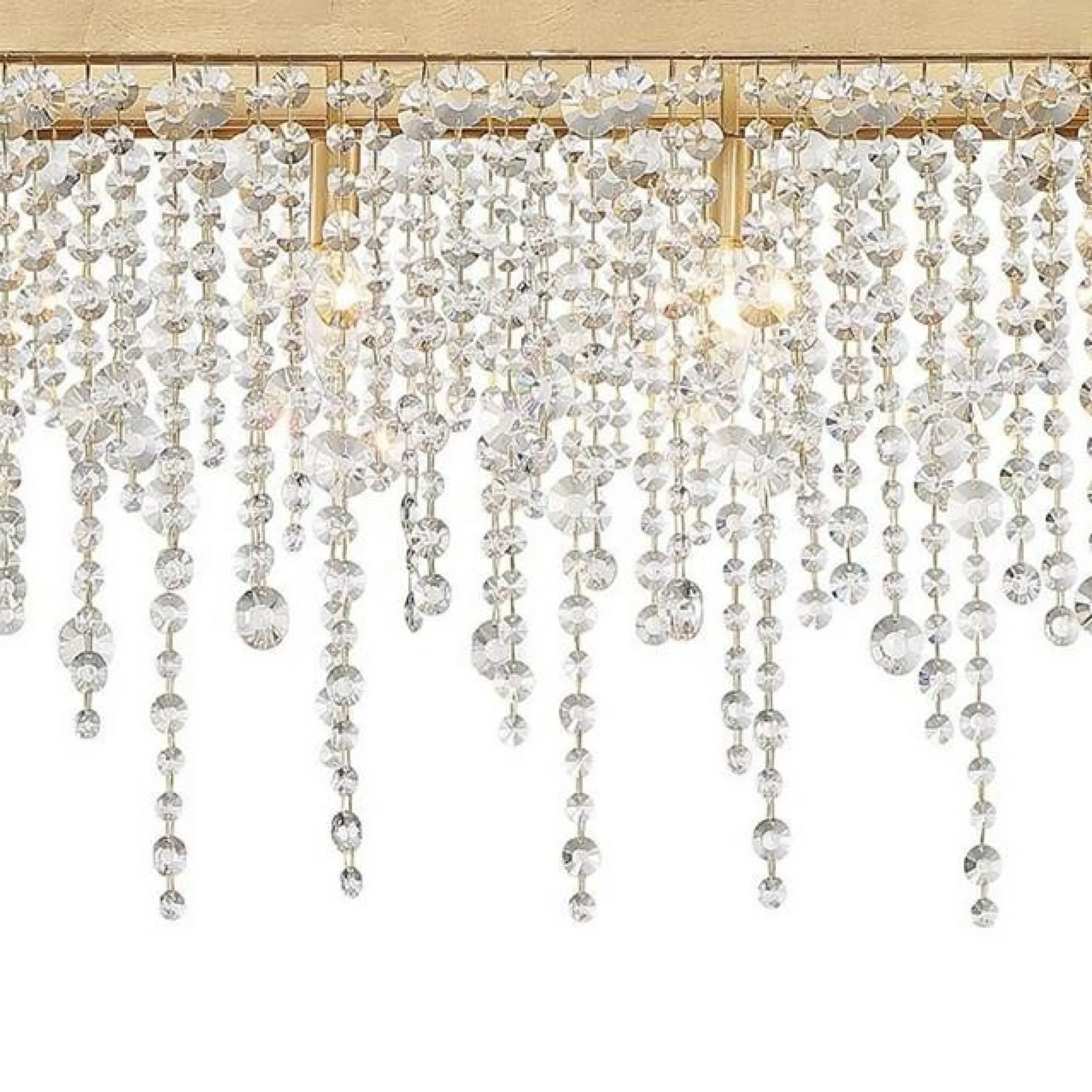 Cascading Crystals Island Chandelier - Rectangular