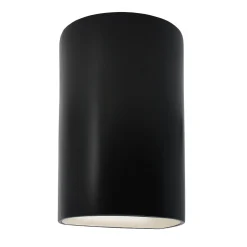 Ceramic Cylinder Outdoor Sconce - Small - Matte