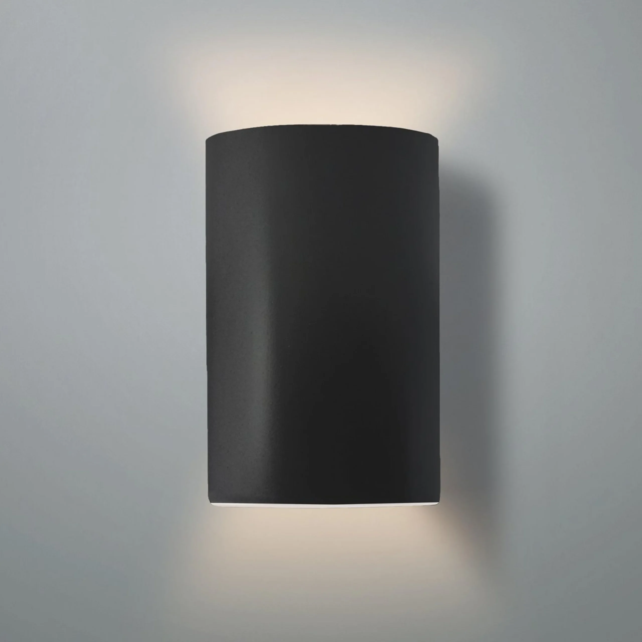 Ceramic Cylinder Outdoor Sconce - Large - Matte