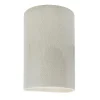 Ceramic Cylinder Outdoor Sconce - Small - Crackle