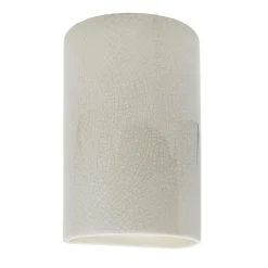 Ceramic Cylinder Outdoor Sconce - Small - Crackle