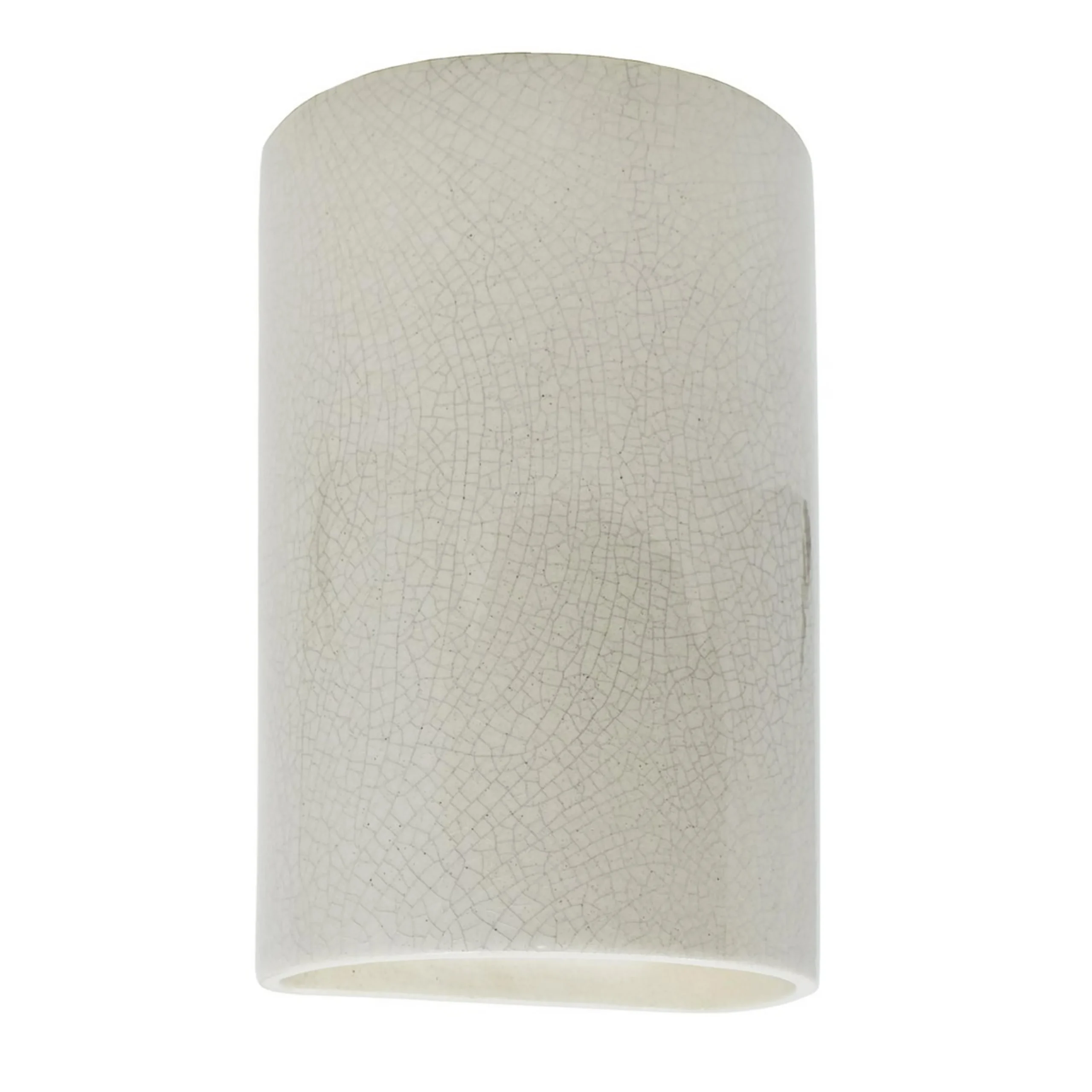 Ceramic Cylinder Outdoor Sconce - Small - Crackle