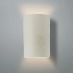 Ceramic Cylinder Sconce - Large - Crackle