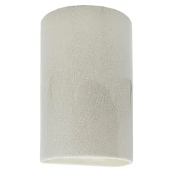 Ceramic Cylinder Sconce - Large - Crackle