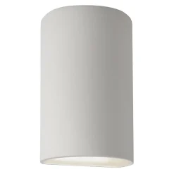 Ceramic Cylinder Sconce - Large - Bisque