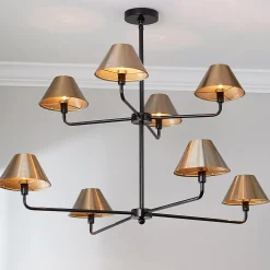 Chris Loves Julia Edie Two-Tier Chandelier - 8 Light
