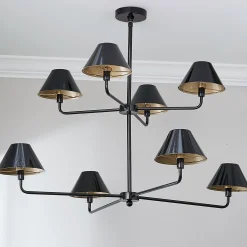 Chris Loves Julia Edie Two-Tier Chandelier - 8 Light