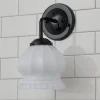 Chris Loves Julia Marlo Bath Sconce - Milk Glass