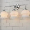 Chris Loves Julia Marlo Vanity Light - 3 Light - Milk Glass