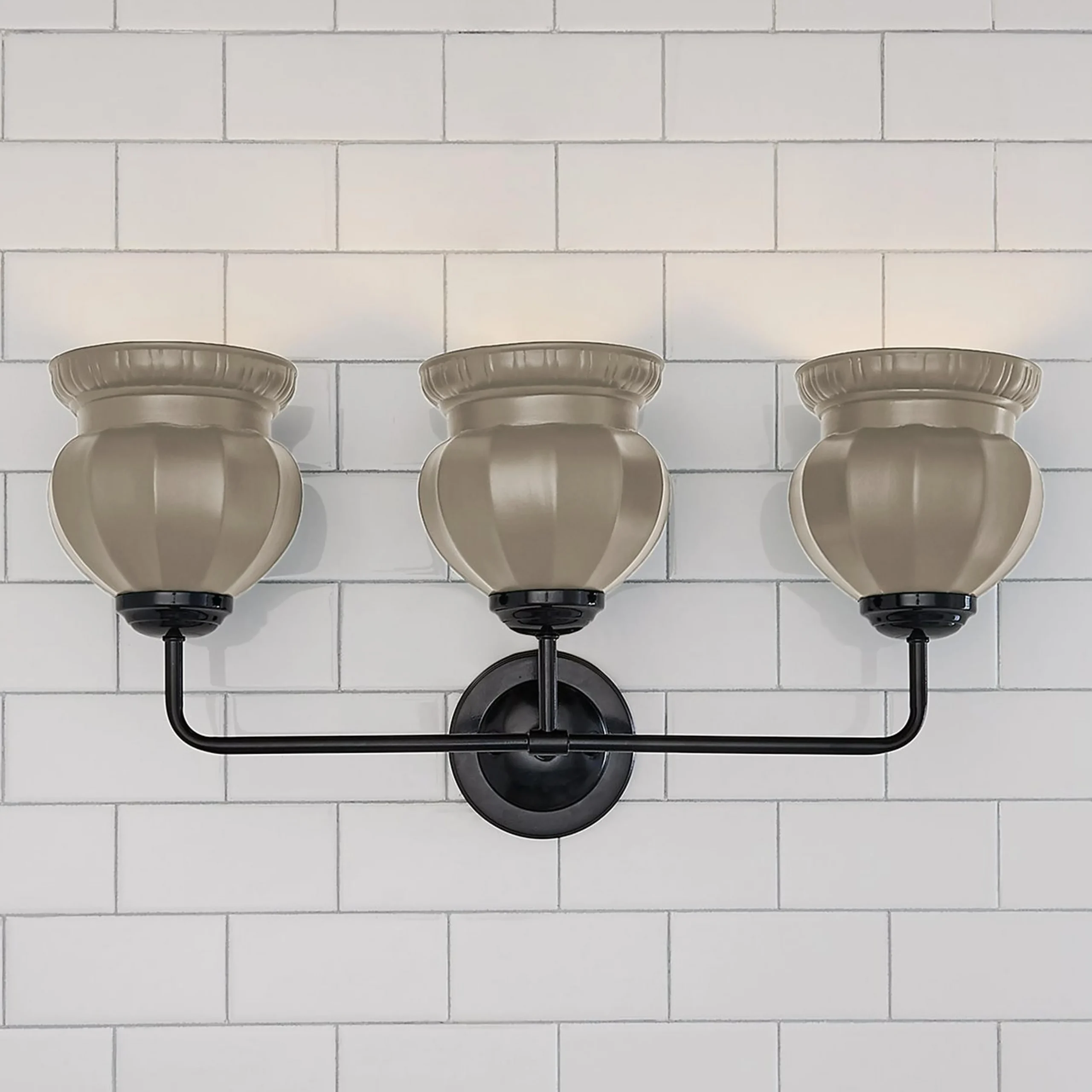 Chris Loves Julia Marlo Vanity Light - 3 Light - Ceramic