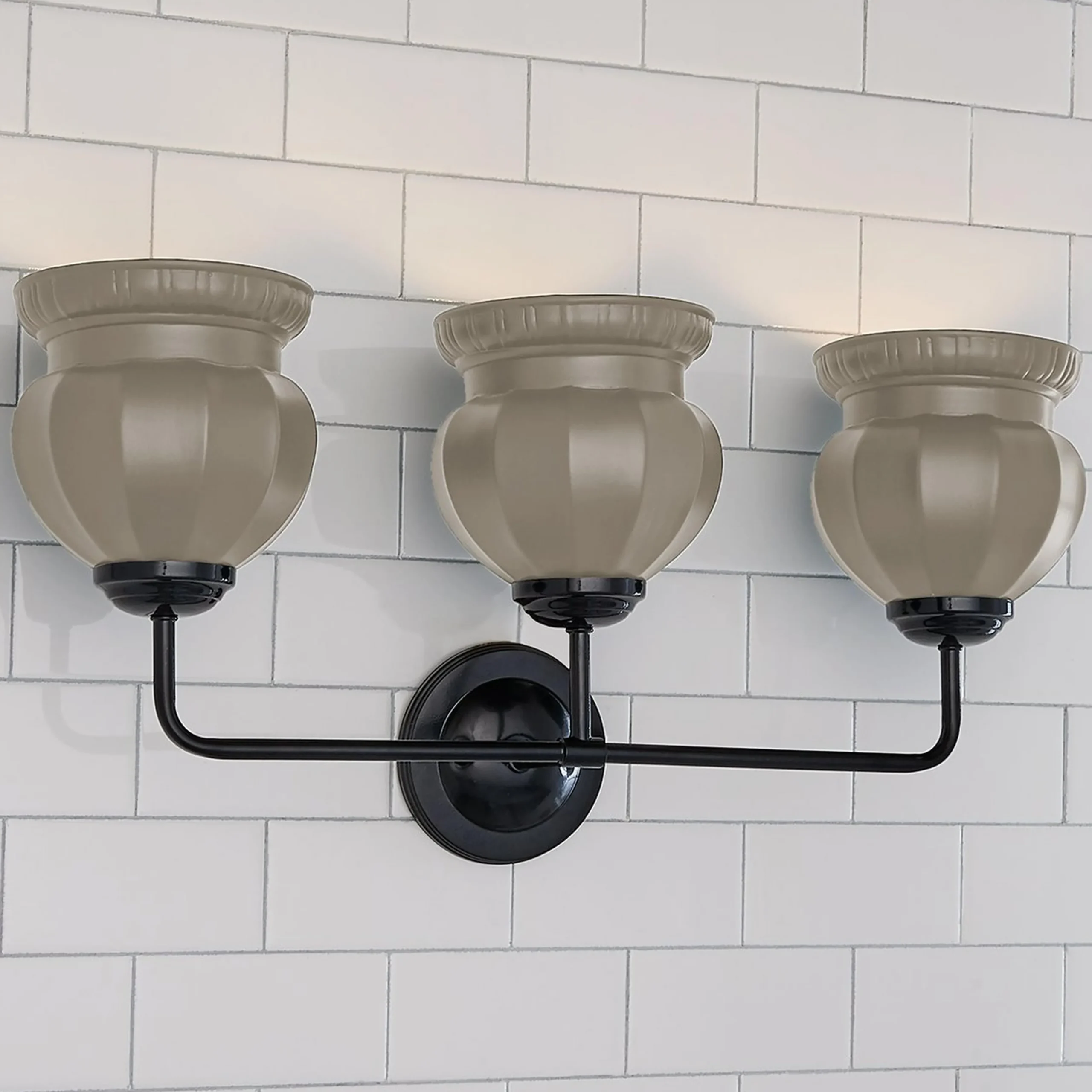 Chris Loves Julia Marlo Vanity Light - 3 Light - Ceramic