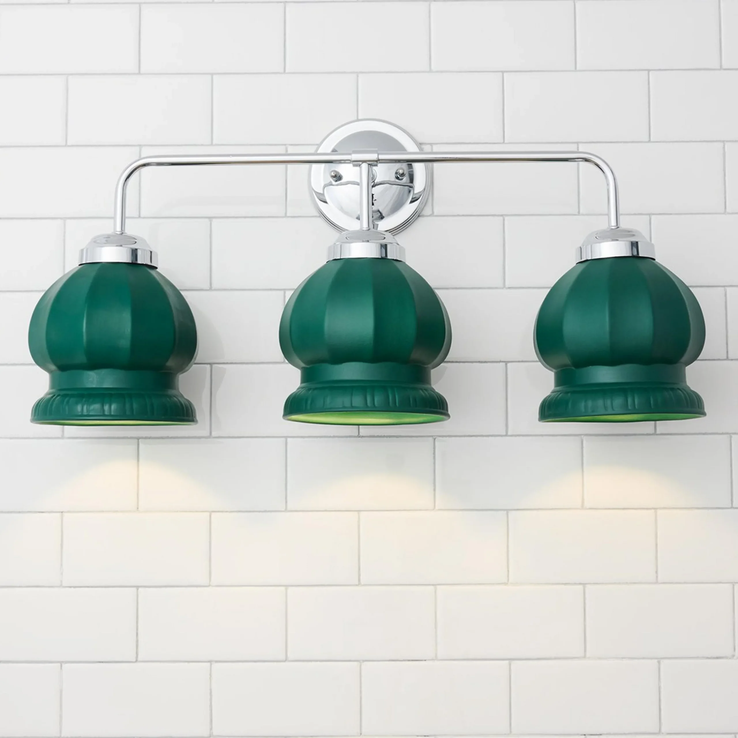 Chris Loves Julia Marlo Vanity Light - 3 Light - Ceramic