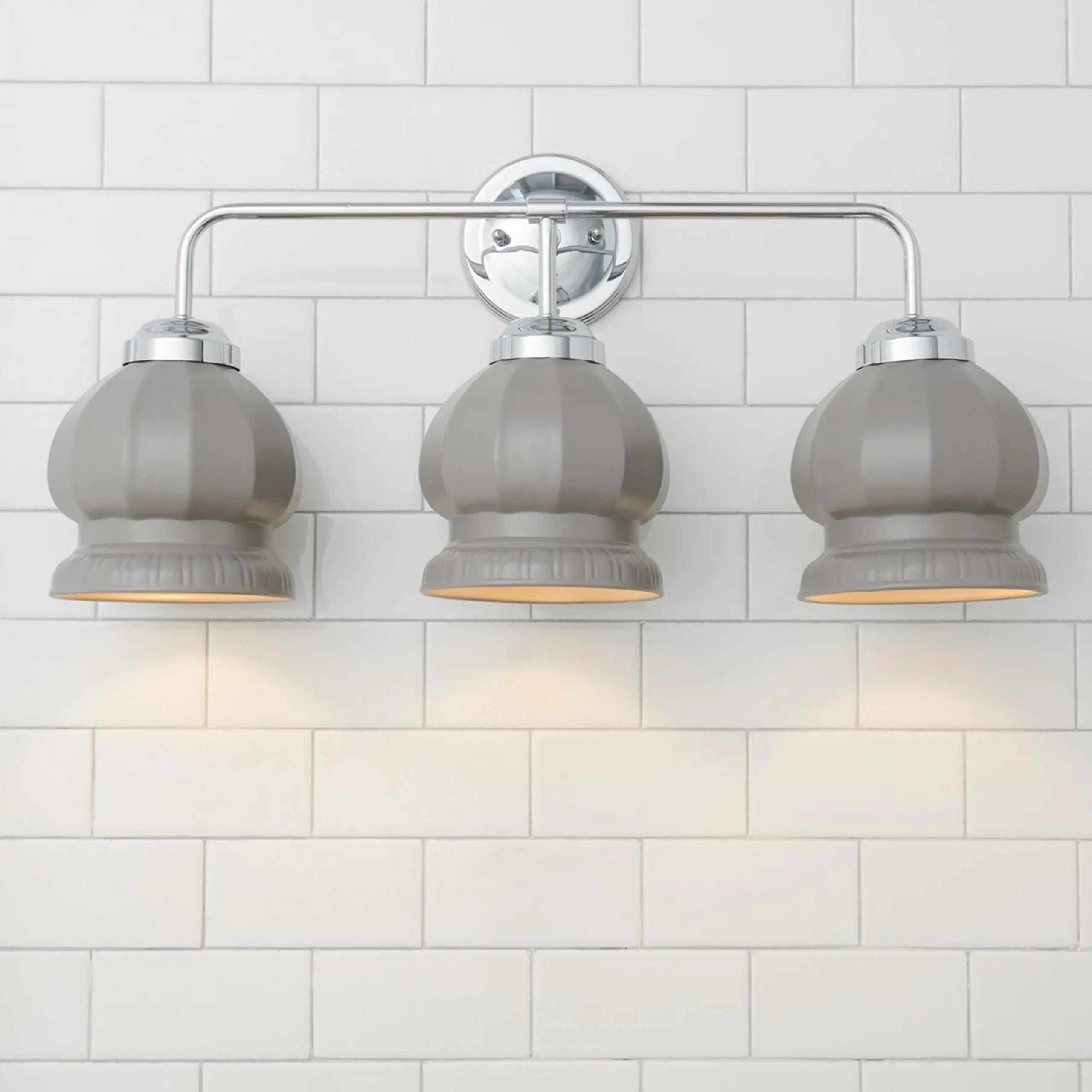 Chris Loves Julia Marlo Vanity Light - 3 Light - Ceramic