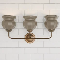 Chris Loves Julia Marlo Vanity Light - 3 Light - Ceramic