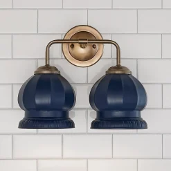 Chris Loves Julia Marlo Vanity Light - 2 Light - Ceramic