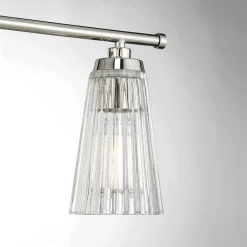 Cinematheque Ribbed Glass Vanity Light - 3 Light
