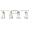 Cinematheque Ribbed Glass Vanity Light - 4 Light