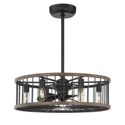 26" City Cage LED Ceiling Fandelier