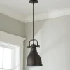 Classic Dome Shade Pendant Light with Rod - Small