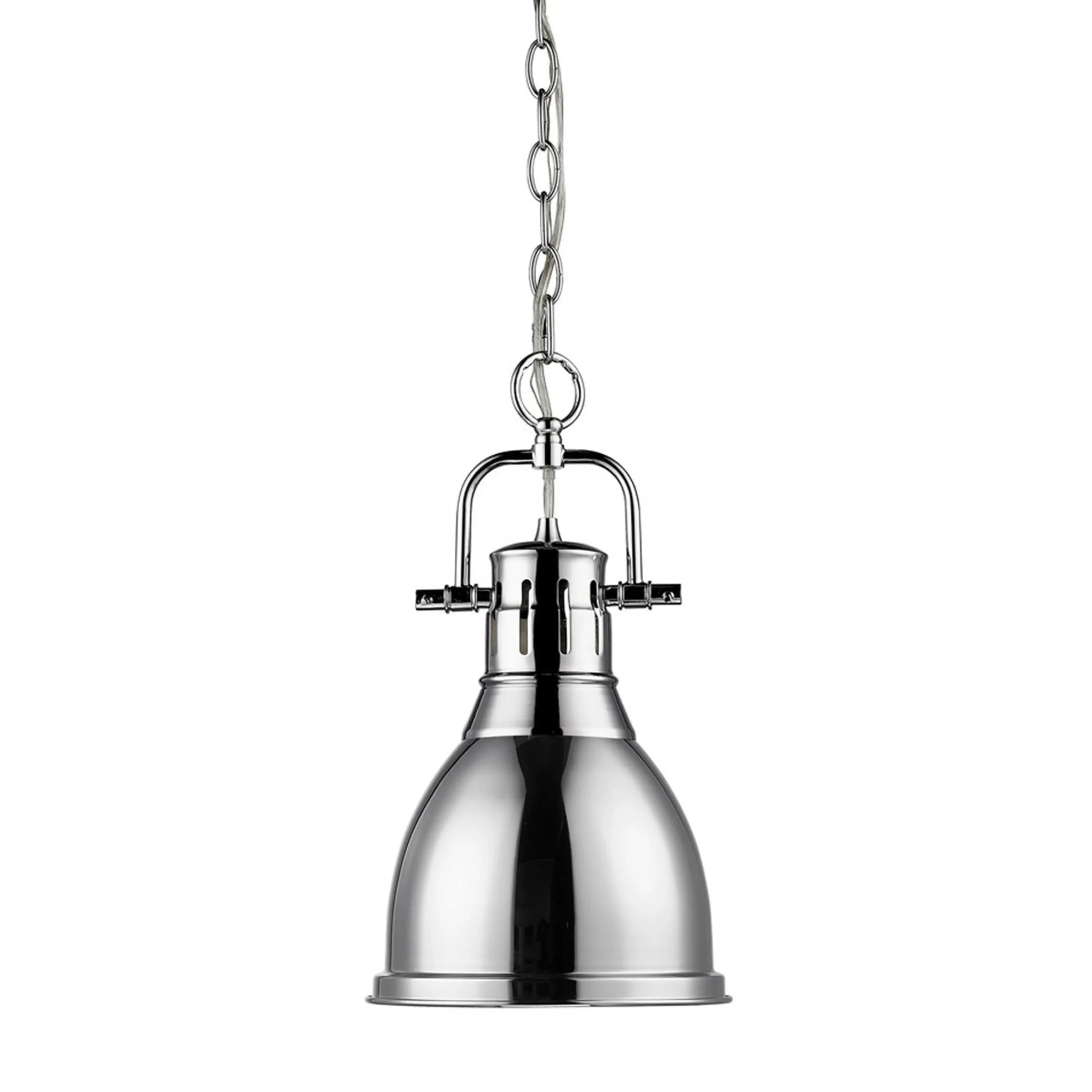 Classic Dome Shade Pendant Light with Chain - Small