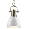 Classic Dome Shade Pendant Light with Chain - Small
