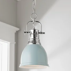Classic Dome Shade Pendant Light with Chain - Small